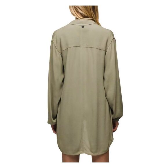 Nwt - prAna - XS Women's Fernie Shirt Swim Cover-Up In Sweet Agave/Green - Picture 2 of 7